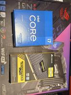 Intel i7-11700K + ASUS Z590-E + 32GB DDR4 | Gaming Bundle, Gebruikt, DDR4, Ophalen of Verzenden, ATX