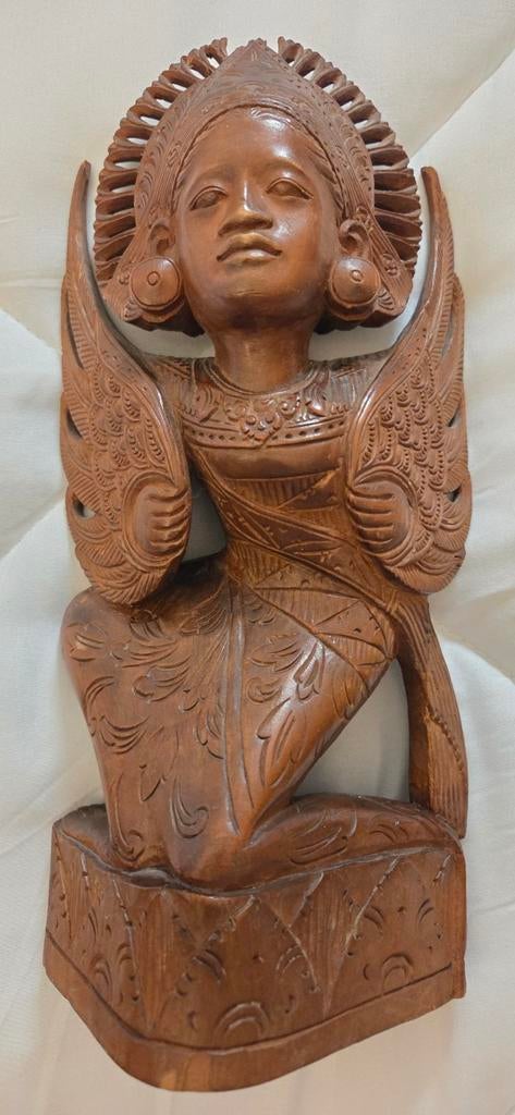 Prachtig houten beeldje (Balinees?), Ophalen of Verzenden