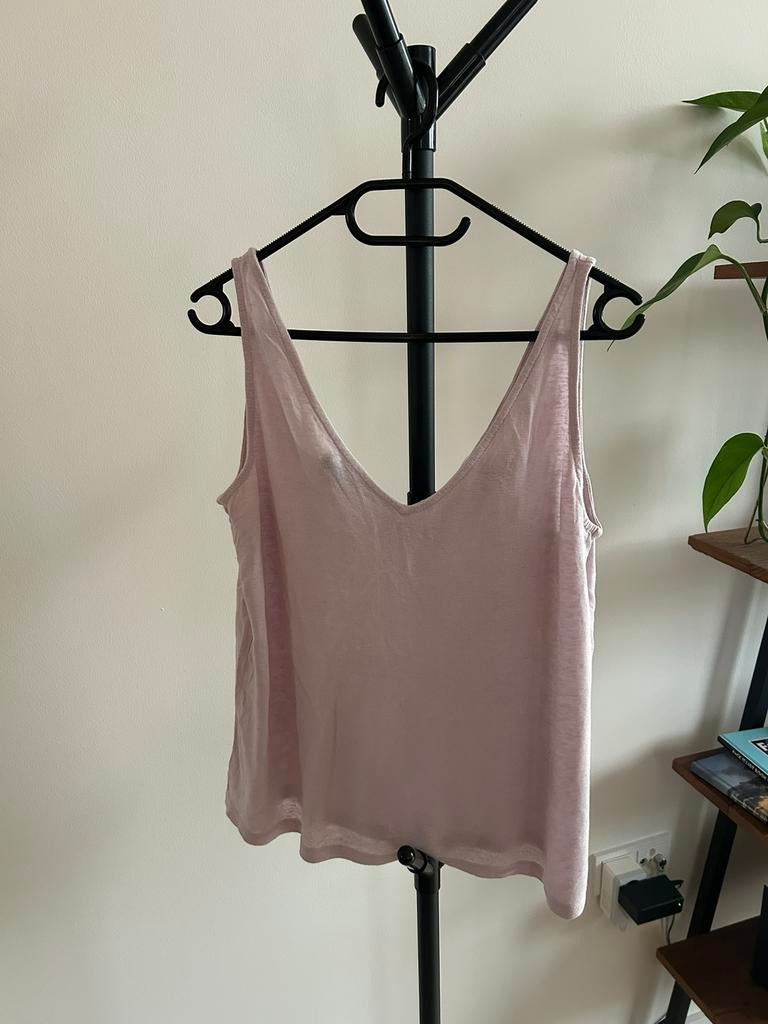 Lichtroze top maat L H&M, Maat 38/40 (M), Ophalen of Verzenden, Roze, Zonder mouw