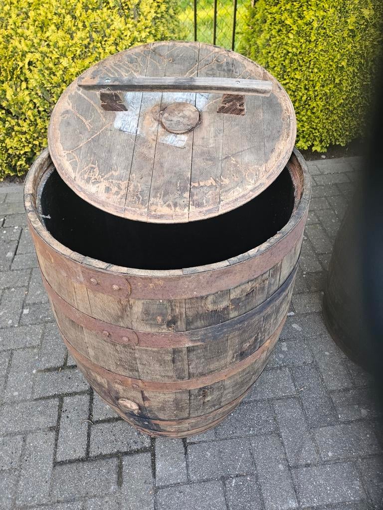 Eikenhouten vaten whiskey of wijnvaten regentonnen bloembakk, 150 liter of meer, Ophalen of Verzenden, Nieuw, Hout