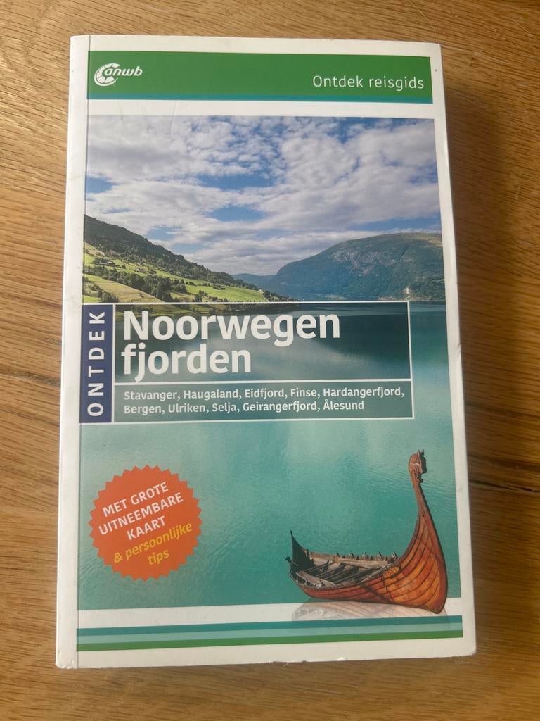 ANWB Ontdek Reisgids Noorwegen fjorden met kaart, Europa, Ophalen of Verzenden, Zo goed als nieuw, Reisgids of -boek