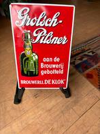 Vintage Grolsch Pilsener reclamebord - Brouwerij De Klok, Ophalen of Verzenden