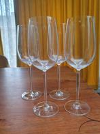 Set van 4 kristallen hoge wijnglazen Schott Zwiesel, Ophalen, Zo goed als nieuw
