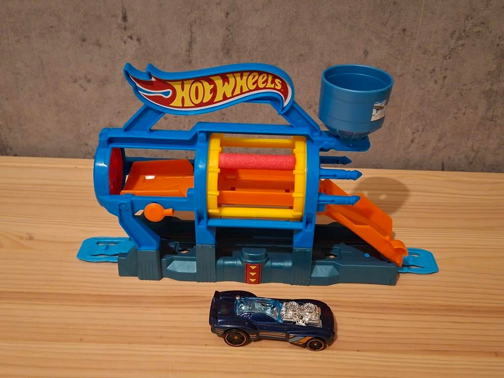 Hot Wheels wasstraat met auto, Ophalen of Verzenden