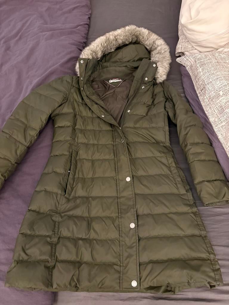 Tommy hilfiger jas, Kleding | Dames, Jassen | Winter, Ophalen, Zo goed als nieuw, Blauw