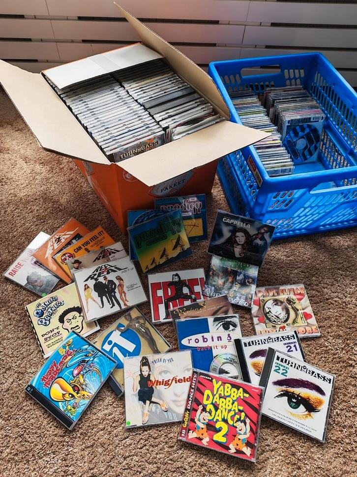Collectie CD's single's Albums en verzamel, Cd's en Dvd's, Cd's | Overige Cd's, Gebruikt, Ophalen