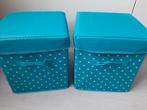 2 blauwe opberg dozen met sterretjes, Ophalen of Verzenden, Gebruikt, Overige typen