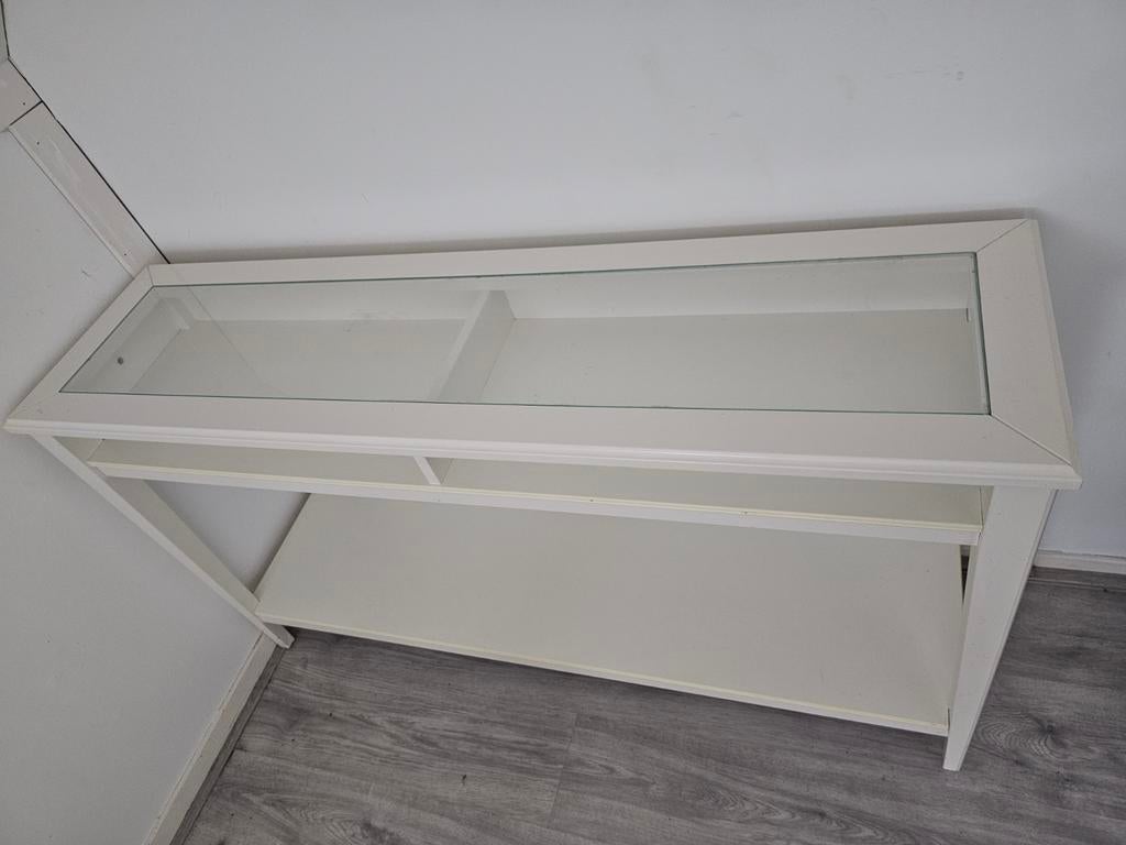 Kasje met glas plaat, Huis en Inrichting, Kasten | Dressoirs, Gebruikt, Glas, 25 tot 50 cm, 50 tot 100 cm