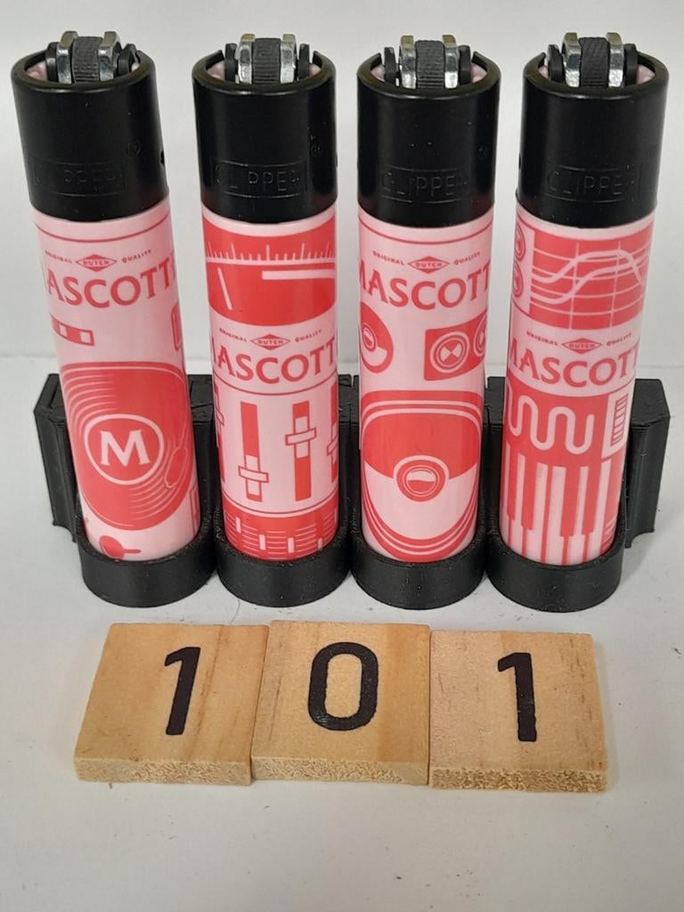 Set van 4 clipper mascotte print aanstekers., Ophalen of Verzenden, Nieuw, Aansteker