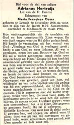 Hertroijs Adrianus Leende 1898-1956 Eindhoven, Ophalen of Verzenden