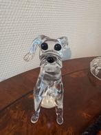 Kristallen Hondje – Glas – Met Schade (oor afgebroken), Verzamelen, Swarovski, Ophalen of Verzenden, Zo goed als nieuw, Figuurtje