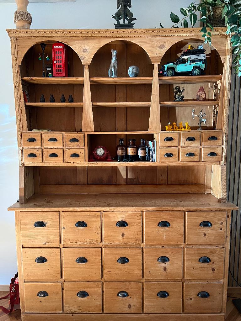 Antieke Apothekerskast, Antiek en Kunst, Antiek | Meubels | Kasten, Ophalen