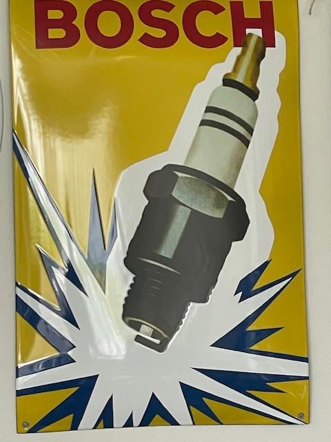 Bosch Emaille Bord Bougie Reclame 60x40 cm, Ophalen of Verzenden