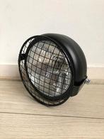 Koplamp zwart caferacer bobber scrambler + rooster, Ophalen of Verzenden