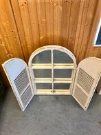 Grote spiegel met luiken, Huis en Inrichting, Woonaccessoires | Spiegels, Ophalen, Gebruikt, Minder dan 100 cm, Rechthoekig