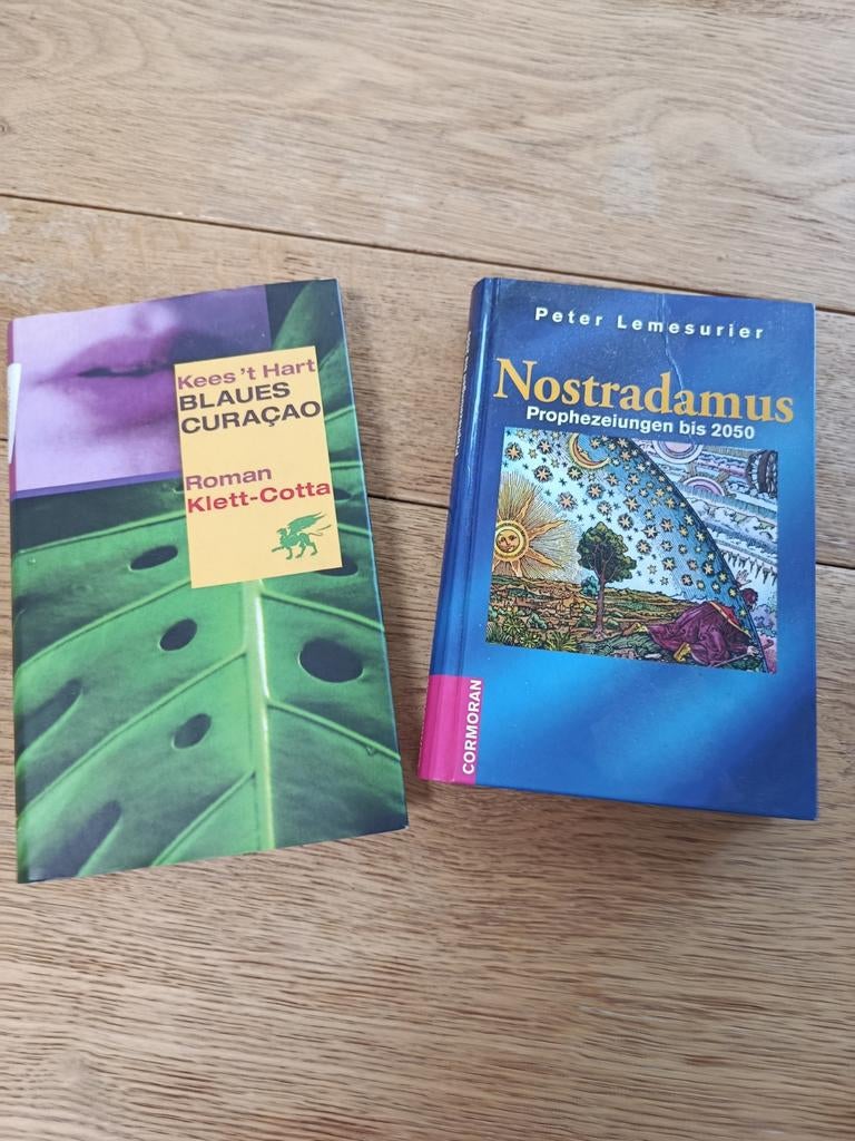 Boeken: Kees 't Hart - Blaues Curaçao & Nostradamus, Boeken, Ophalen, Gelezen, Kees 't Hart, Peter Lemesurier, Europa overig