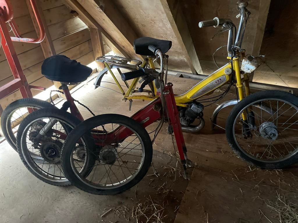 2x Kaptein Mobylette opknappers, originele lak, Ophalen, Gebruikt