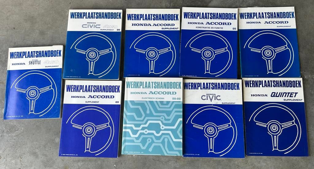 Werkplaatshandboeken Honda,  €12,50 voor alles., Boeken, Ophalen of Verzenden