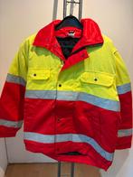 Veiligheidsjas rood/geel met reflecterende strepen, Doe-het-zelf en Verbouw, Veiligheidskleding, Ophalen of Verzenden, Gebruikt
