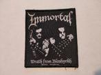 Immortal wrath from blashhyrkh 2018 logo patch metal, Ophalen of Verzenden, Gebruikt, Kleding