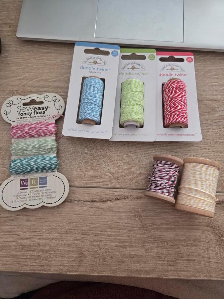 diverse rollen bakers twine, Hobby en Vrije tijd, Scrapbooking, Nieuw, Versiering of Embellishment, Ophalen of Verzenden