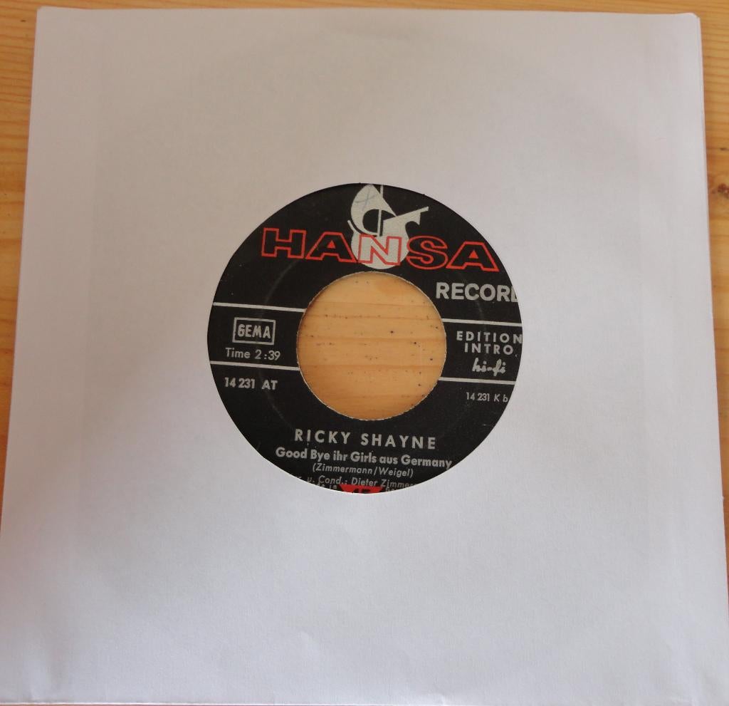 Ricky Shayne > Goodbye ihr girls aus Germany, Gebruikt, 7 inch, Single, Ophalen of Verzenden