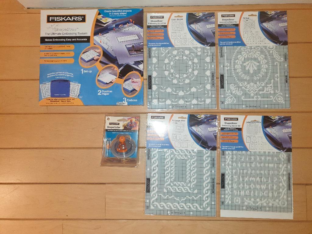 Fiskars Shapeboss Embossing Systeem Groot, mallen en Cutter, Ophalen of Verzenden, Nieuw, Gereedschap of Toebehoren