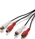 Valueline Stereo Rca Audio Verlengkabel 2x Rca M en V, Ophalen of Verzenden, Nieuw, Minder dan 2 meter, Luidsprekerkabel