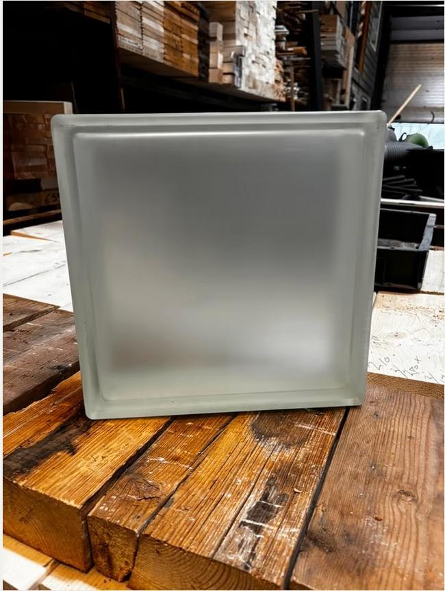 Matte Glazen Bouwstenen 30x30cm, per 4 € 12,, Doe-het-zelf en Verbouw, Metselstenen, Nieuw, Overige typen, Ophalen