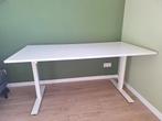 Ikea Trotten zit - sta bureau 160x80 Wit, Huis en Inrichting, Bureaus, Ophalen, In hoogte verstelbaar, Gebruikt
