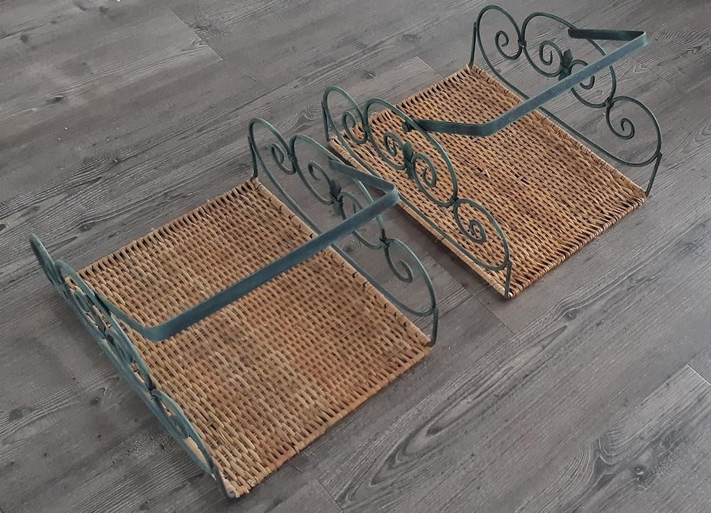 2 vintage wijnrekken, Huis en Inrichting, Woonaccessoires | Wijnrekken, Ophalen of Verzenden, Zo goed als nieuw, Overige materialen