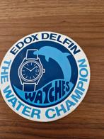 6681  Edox Delfin Horloges Sticker - The Water Champion, Ophalen of Verzenden, Gebruikt, Merk
