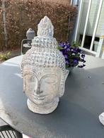 4 Lichtgrijze Boeddha hoofd, Ophalen, Gebruikt
