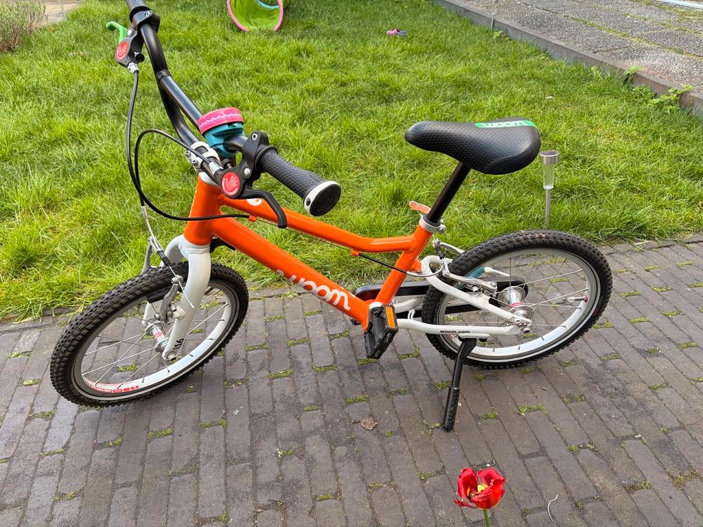 Woom 3 kinderfiets oranje, Fietsen en Brommers, Fietsen | Kinderfietsjes, Ophalen, Zo goed als nieuw, 16 tot 20 inch