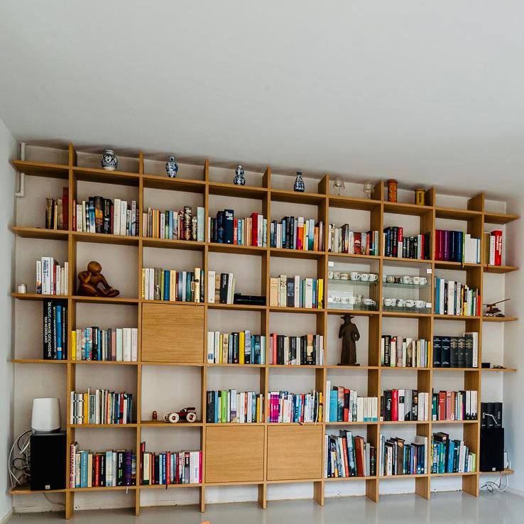 Eiken boekenkast, Ophalen, Gebruikt, 25 tot 50 cm, 200 cm of meer