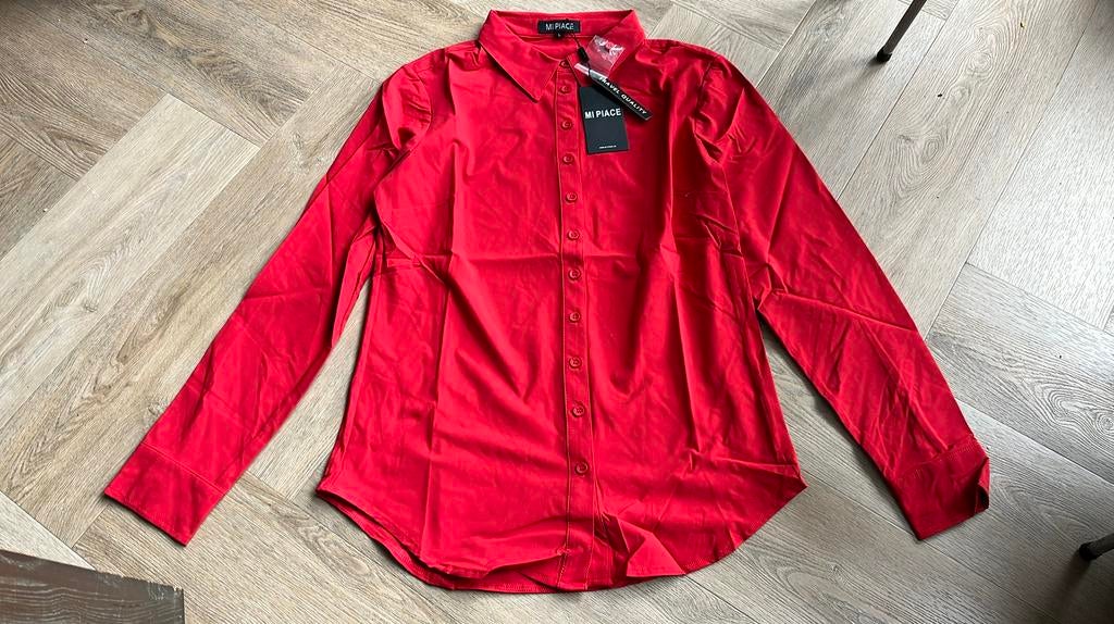 Dames blouse maat L Mi Piace, Kleding | Dames, Blouses en Tunieken, Ophalen of Verzenden, Nieuw, Maat 42/44 (L), Rood