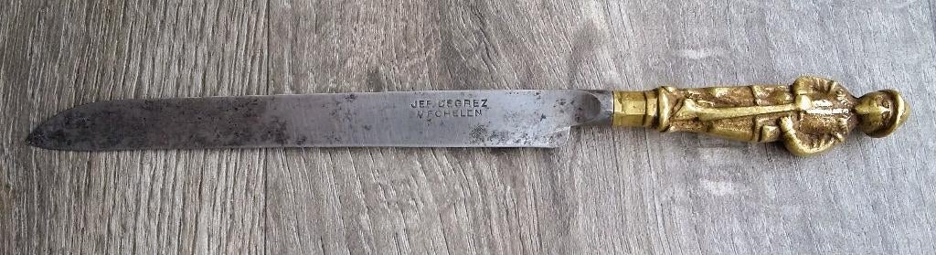 18 de eeuw Nederland Belgie BAROK Tafelmes Reis Mes Jager, Ophalen of Verzenden