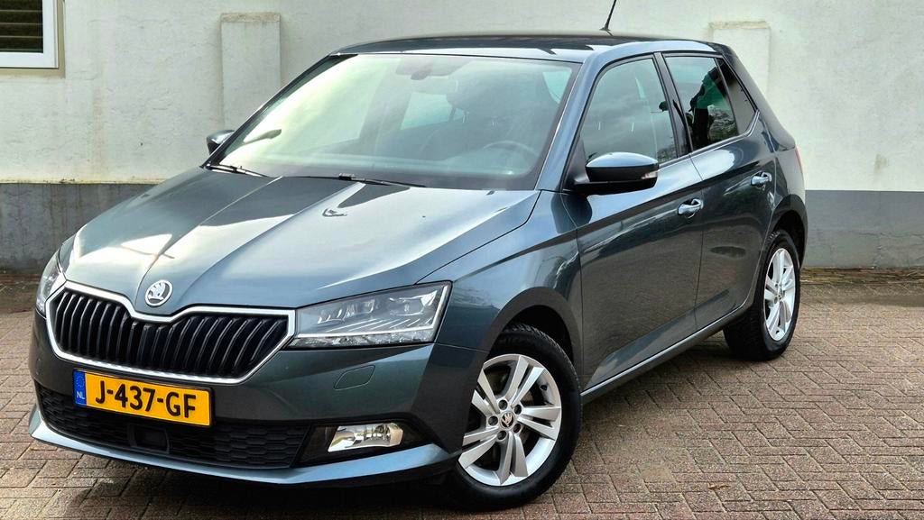 Skoda Fabia1.0 TSI Green.Style 110pk Dsg-7 2019 Grijs/Inruil, Auto's, Skoda, Bedrijf, Fabia, ABS, Adaptive Cruise Control, Airbags