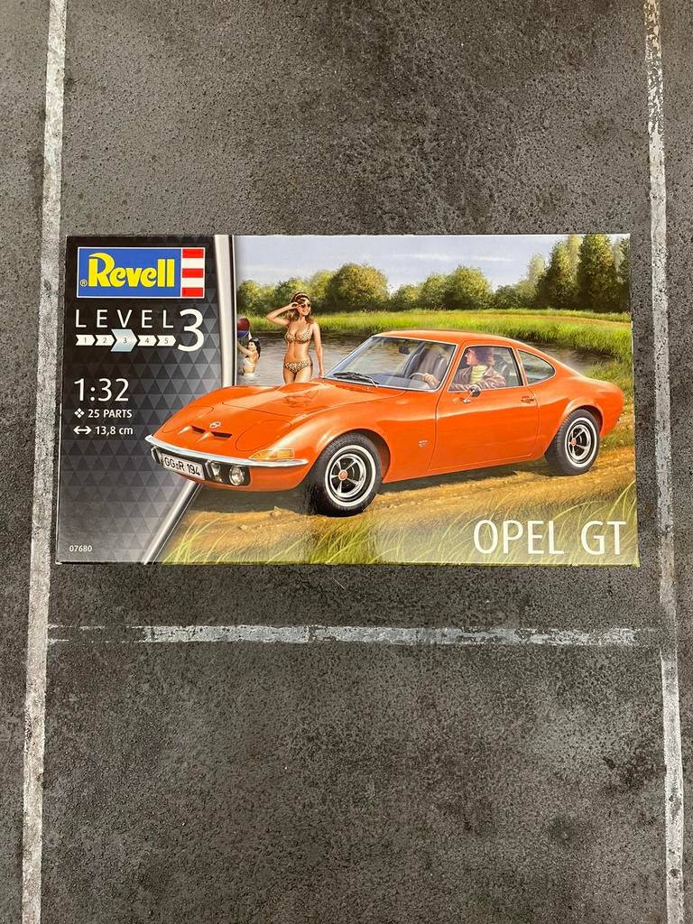 Revell Opel GT 1/32 modelkit, out of production, Auto, Revell, Groter dan 1:32, Ophalen of Verzenden