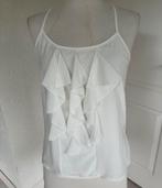 Witte roesel top moody’s, 36, Kleding | Dames, Tops, Wit, Ophalen of Verzenden, Zo goed als nieuw, Maat 36 (S)