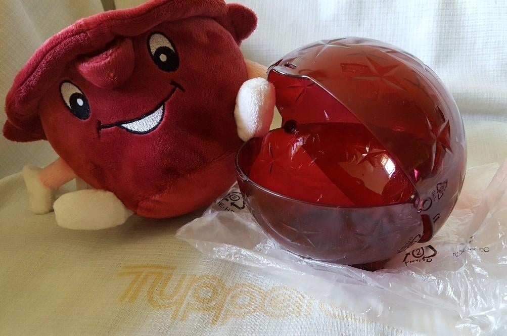 Tup. adv. 21: Eleganzia Candy, bonbonschaal, bol 2 stuks, Ophalen of Verzenden, Nieuw, Overige typen