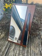 Spiegel met borstel jaren 60 gang vintge retro midcentury 10, Minder dan 50 cm, Gebruikt, Ophalen of Verzenden, Minder dan 100 cm