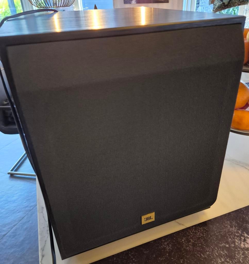 Actieve Subwoofer Basreflex JBL ATX100S, Ophalen, Zo goed als nieuw, 60 tot 120 watt, Subwoofer