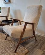 Vintage fauteuil in Louis van Teeffelen stijl, Huis en Inrichting, Ophalen, Gebruikt, 75 tot 100 cm, Stof