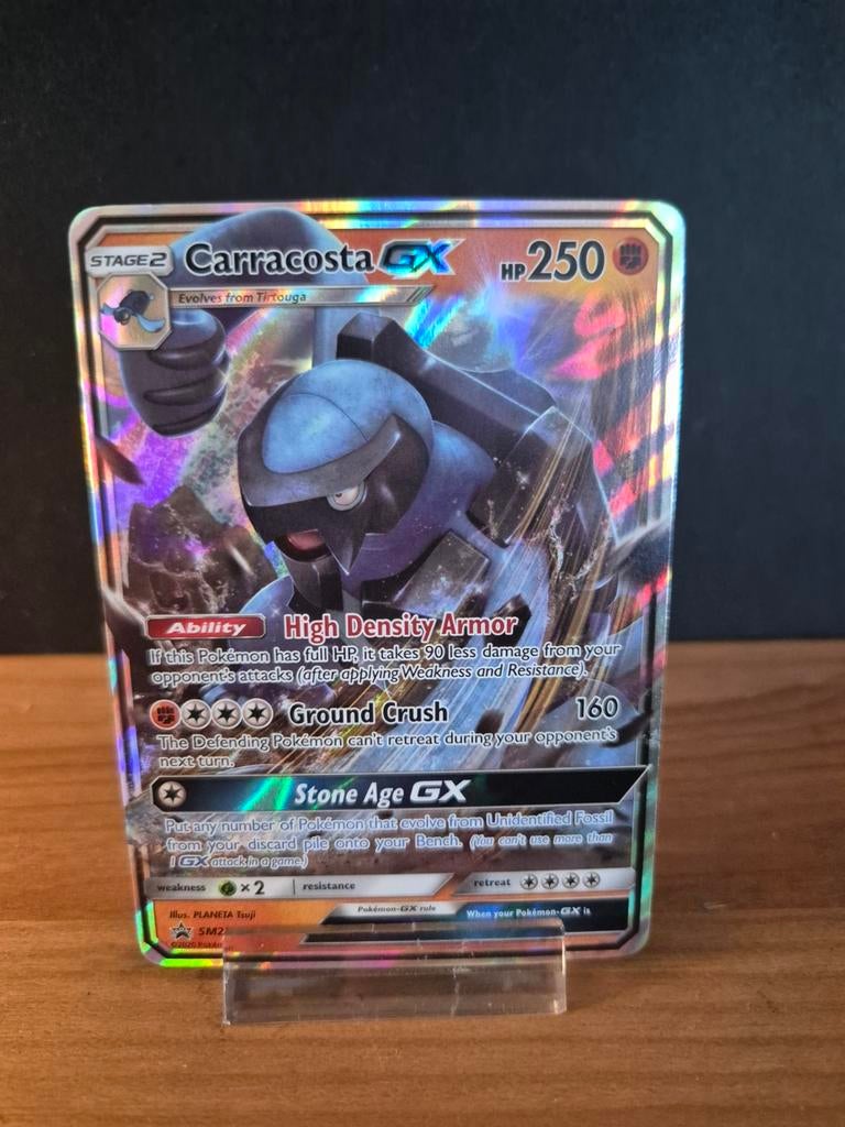 ‼️Carracosta GX SM239 Pokémon Kaart‼️, Ophalen of Verzenden, Zo goed als nieuw, Losse kaart, Foil