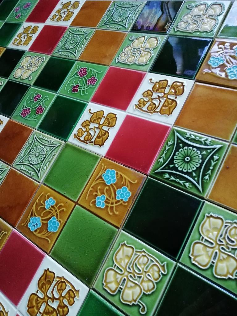 mix en match 25 stuks Art nouveau wandtegels 76,5x76,5cm, Ophalen