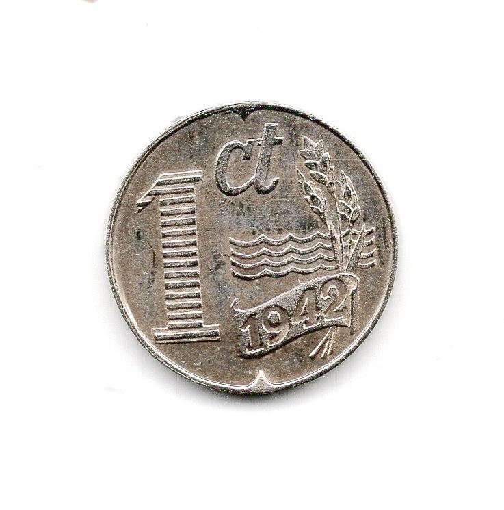 Replica oorlogsgeld 1, 2/12, 5, 10 Cent in Nikkel, Ophalen of Verzenden, Overige materialen, Nederland