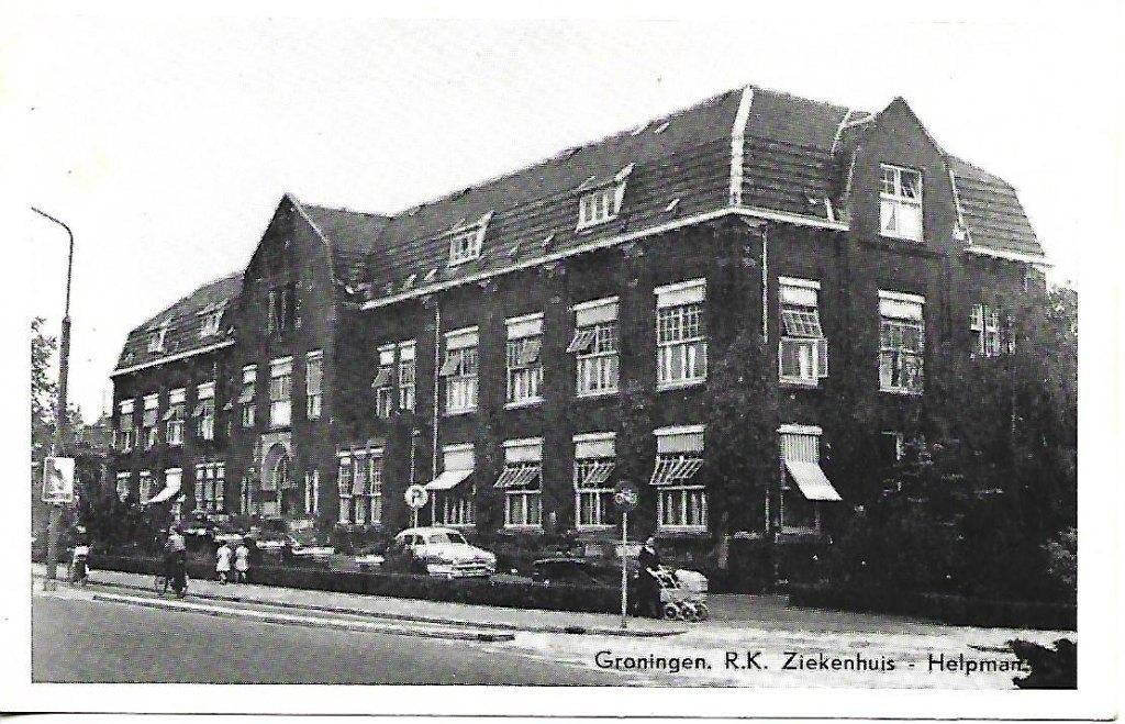 Groningen- -R.K.Ziekenhuis, Helpman., Verzamelen, Verzenden, 1940 tot 1960, Ongelopen, Groningen