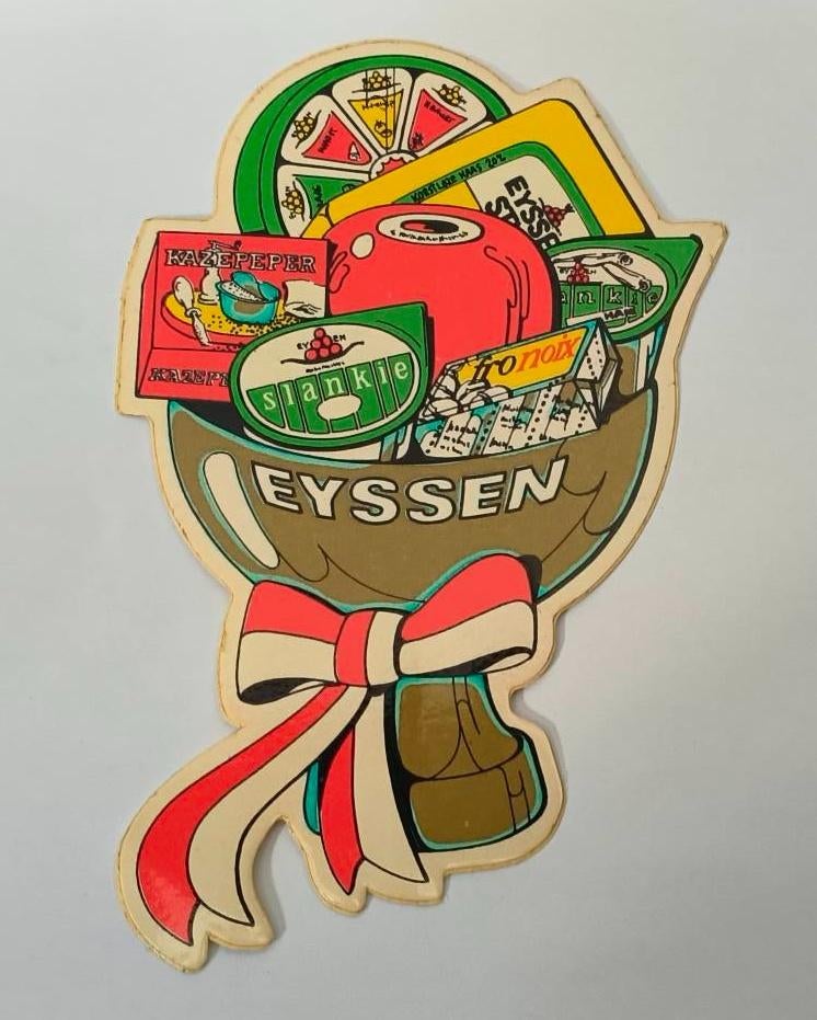 Sticker Eyssen kaas, Ophalen of Verzenden, Zo goed als nieuw, Merk