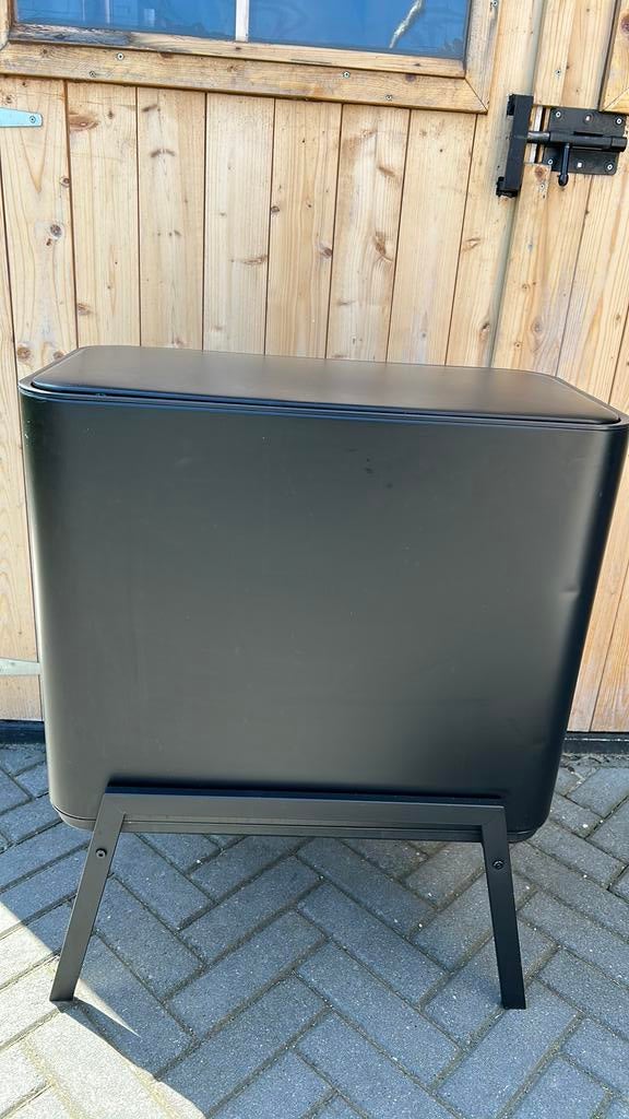 Prullenbak 2 vaks, Ophalen, Kunststof, Gebruikt, Minder dan 10 liter